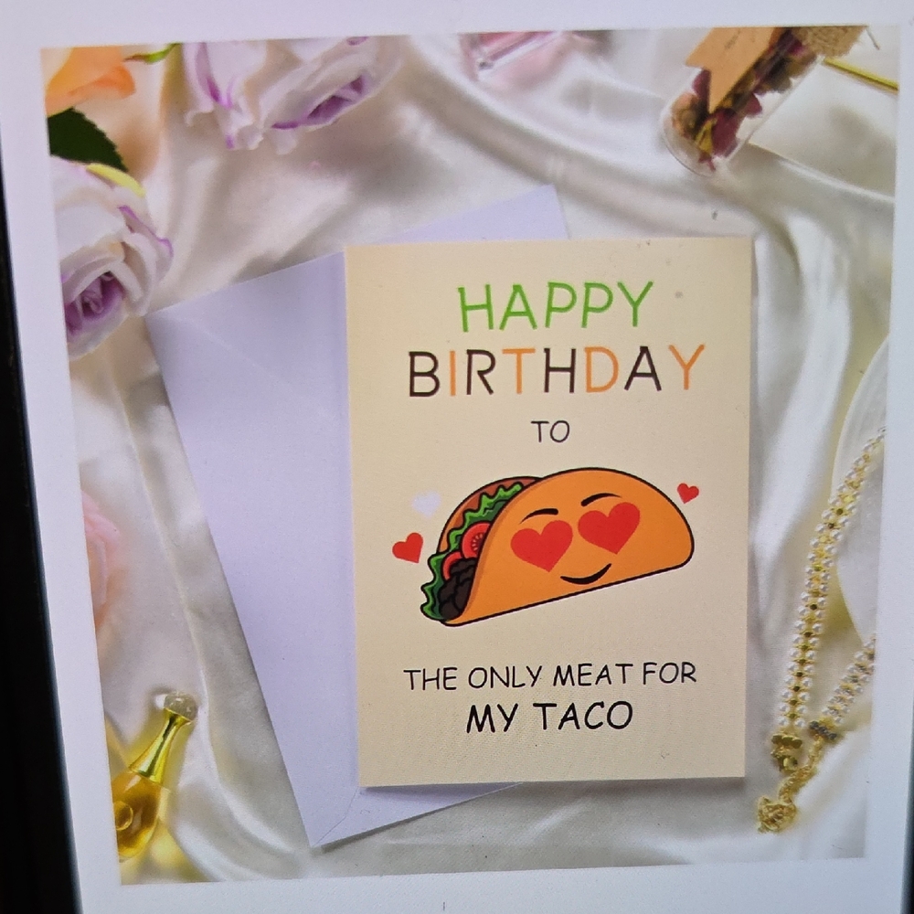 Charming Taco-Themed Birthday Card